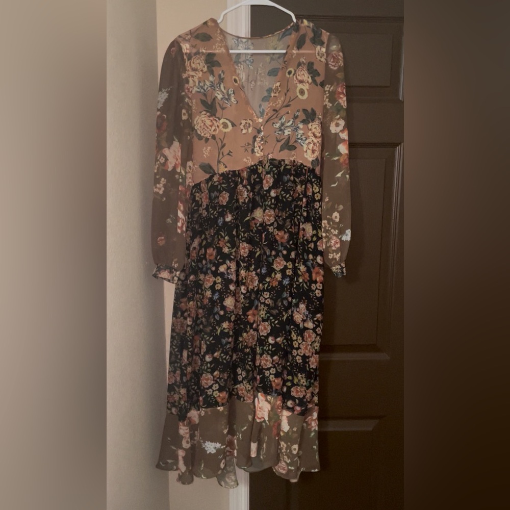Floral Long Sleeve Dress